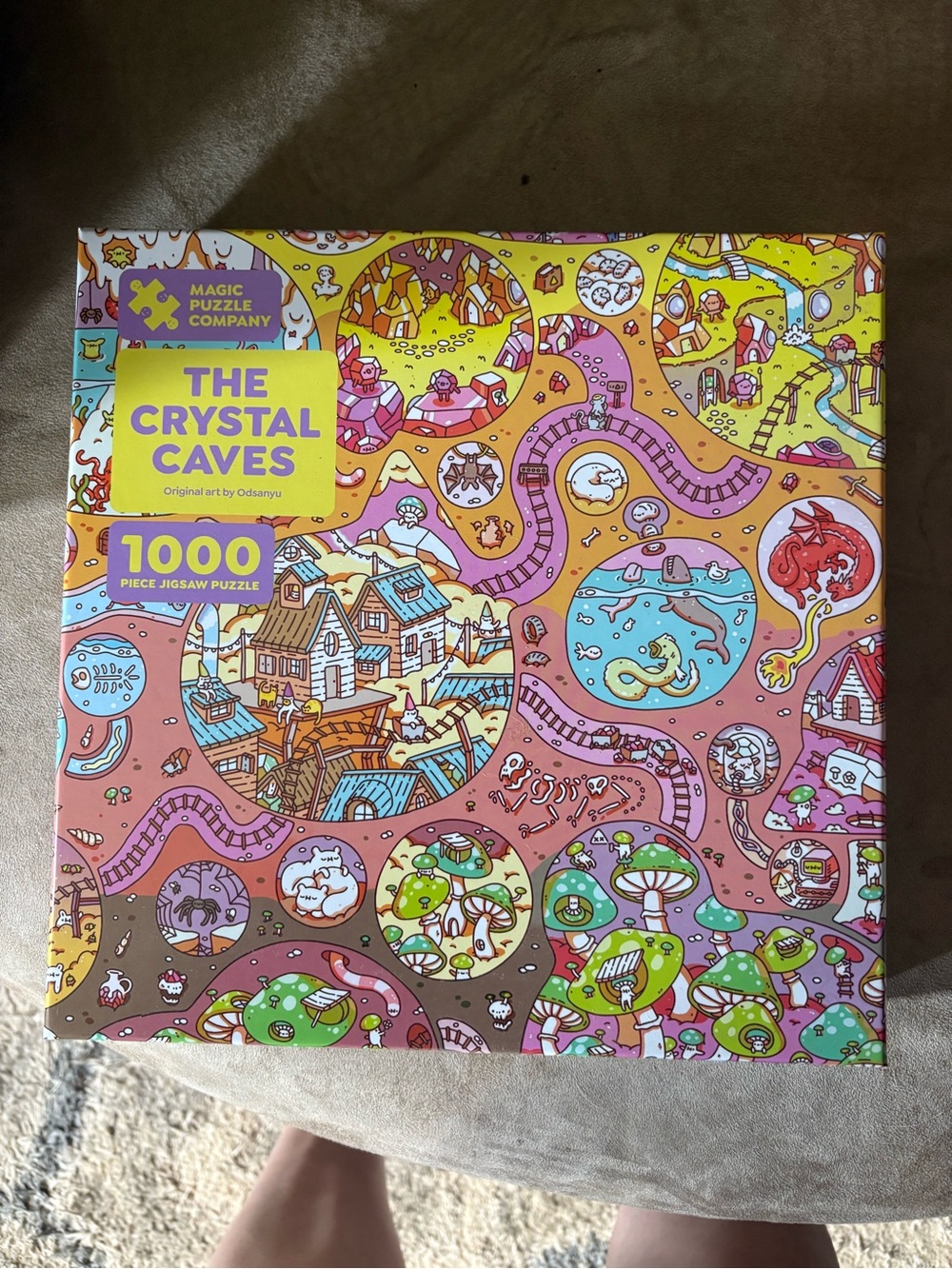 Magic Puzzle Company The Crystal Caves 1000 Piece Puzzle Complete